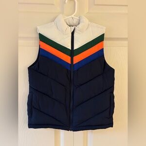 Janie and Jack Chevron Puffer Vest Sz 5-6